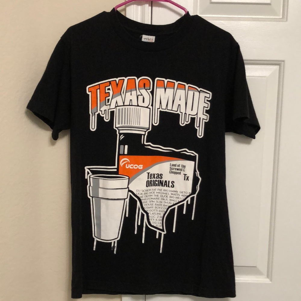 Texas Made Black Graphic Tee
